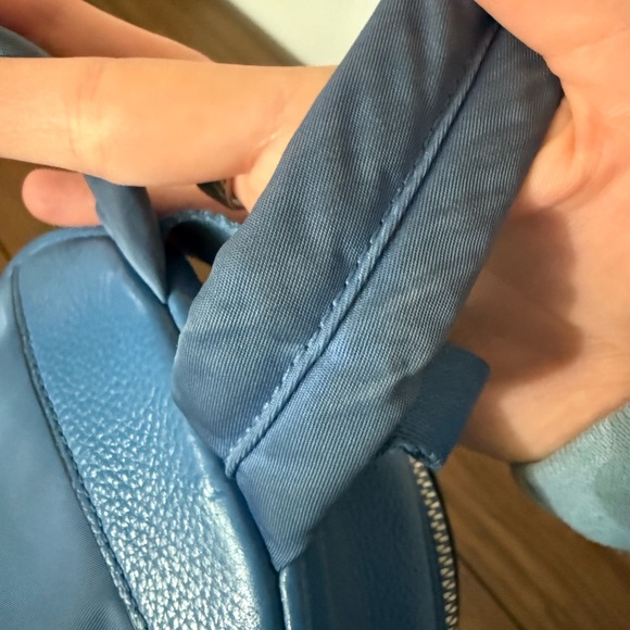 Coach Vibrant Blue Leather Backpack - Picture 4 of 11